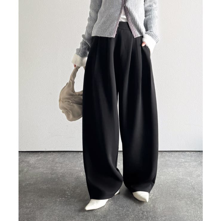 たっぽりシルエットに一目ぼれ。。3タックコクーンシルエットダンボール素材ワイドパ… | Classical Elf  | 詳細画像15 