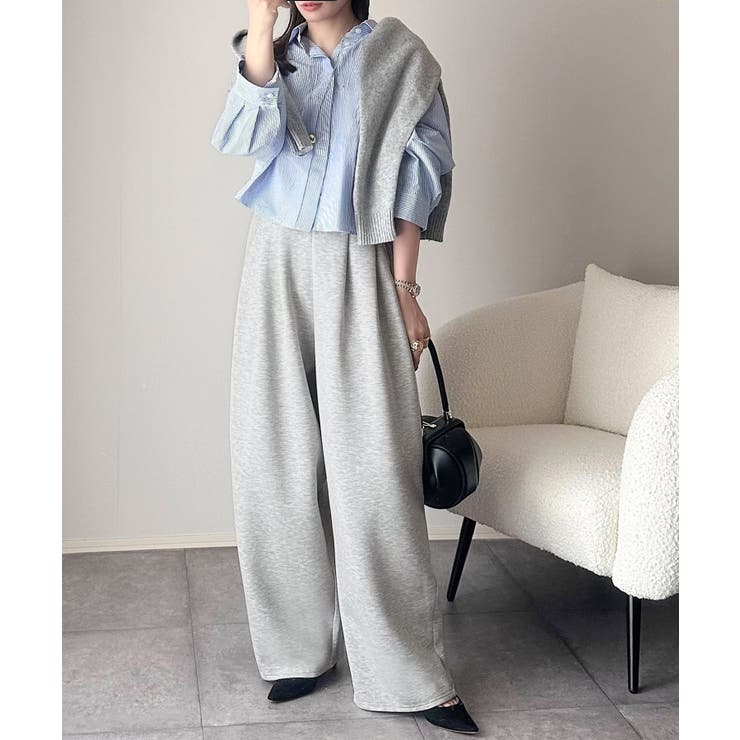 たっぽりシルエットに一目ぼれ。。3タックコクーンシルエットダンボール素材ワイドパ… | Classical Elf  | 詳細画像18 