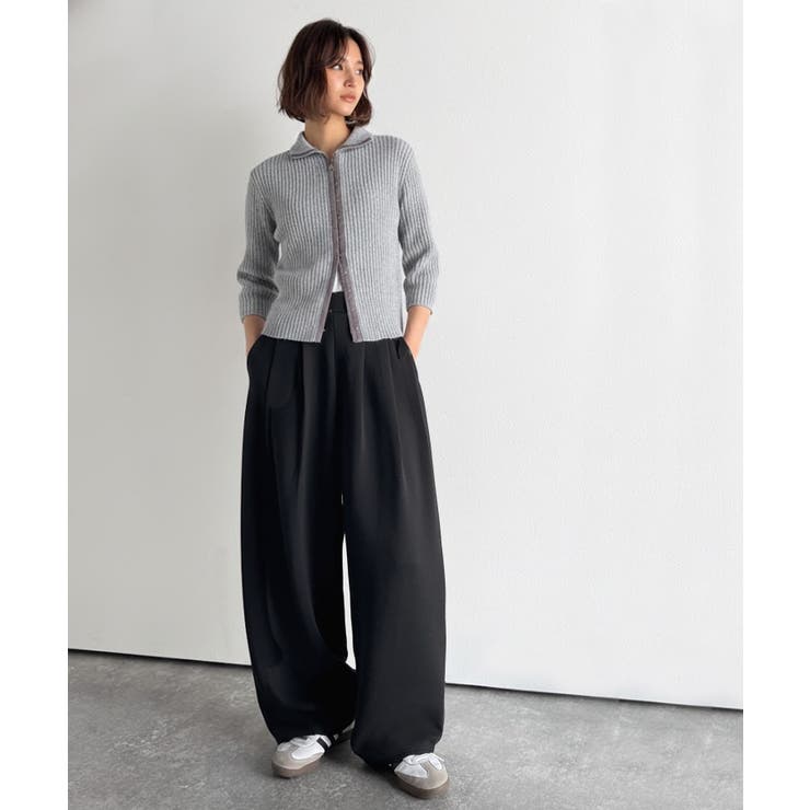 たっぽりシルエットに一目ぼれ。。3タックコクーンシルエットダンボール素材ワイドパ… | Classical Elf  | 詳細画像2 