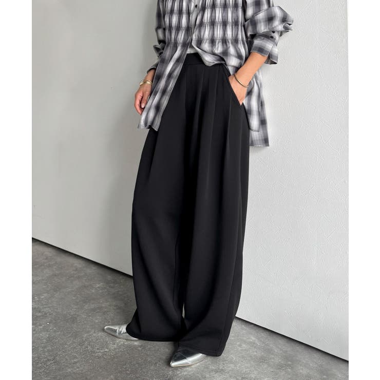 たっぽりシルエットに一目ぼれ。。3タックコクーンシルエットダンボール素材ワイドパ… | Classical Elf  | 詳細画像4 