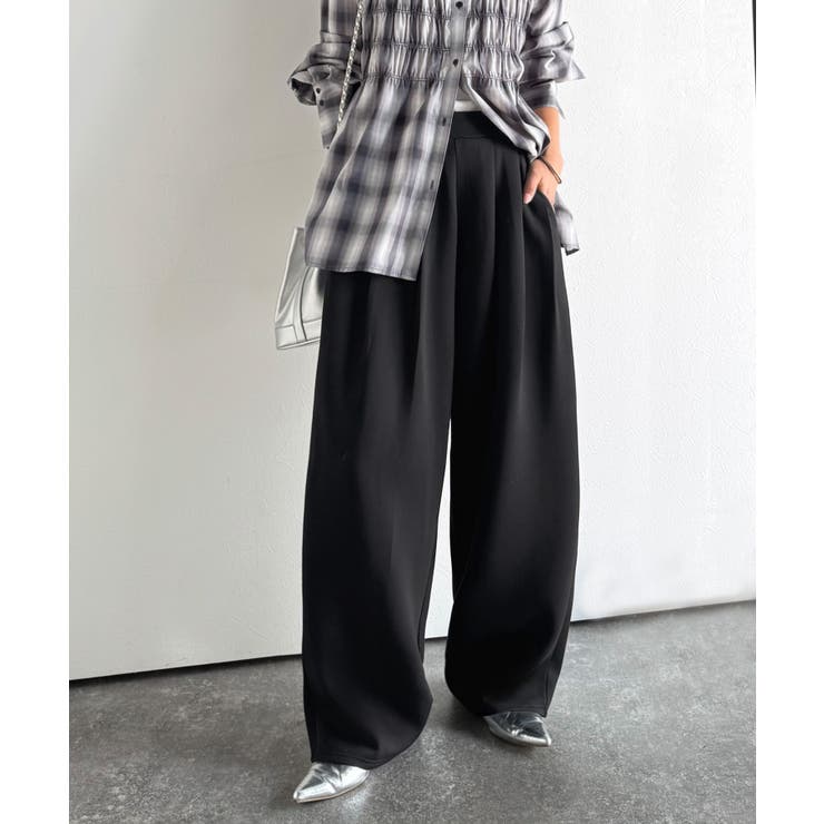 たっぽりシルエットに一目ぼれ。。3タックコクーンシルエットダンボール素材ワイドパ… | Classical Elf  | 詳細画像5 