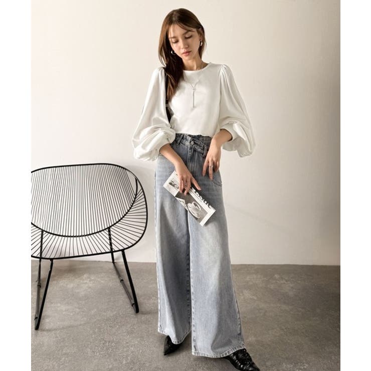 シルエットで差が付く、綺麗めスタイルの完成形◎袖先ボタンボリュームスリーブトップ… | Classical Elf  | 詳細画像11 