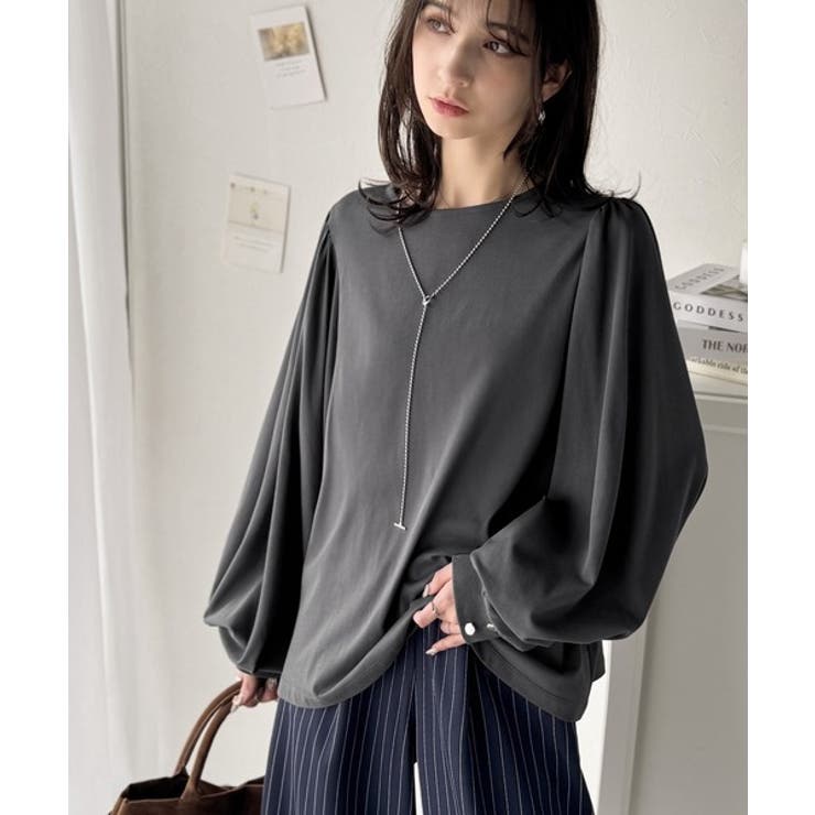 シルエットで差が付く、綺麗めスタイルの完成形◎袖先ボタンボリュームスリーブトップ… | Classical Elf  | 詳細画像20 