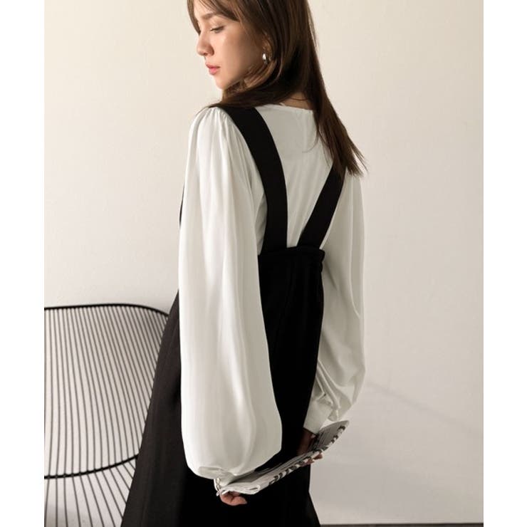 シルエットで差が付く、綺麗めスタイルの完成形◎袖先ボタンボリュームスリーブトップ… | Classical Elf  | 詳細画像5 