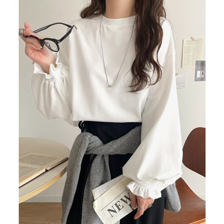 シーズンを彩るニュアンスカラー。キャンディスリーブカットジョーゼットブラウス | Classical Elf  | 詳細画像6 