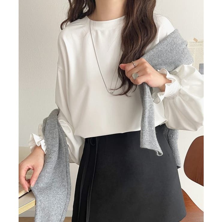 シーズンを彩るニュアンスカラー。キャンディスリーブカットジョーゼットブラウス | Classical Elf  | 詳細画像7 