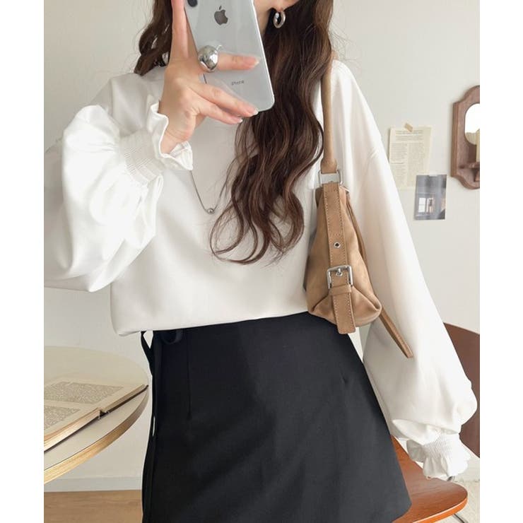 シーズンを彩るニュアンスカラー。キャンディスリーブカットジョーゼットブラウス | Classical Elf  | 詳細画像8 