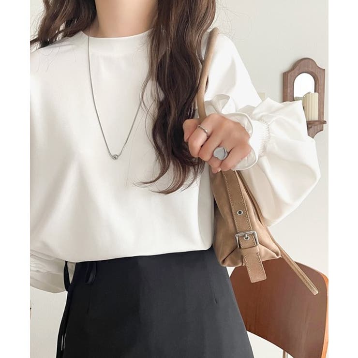 シーズンを彩るニュアンスカラー。キャンディスリーブカットジョーゼットブラウス | Classical Elf  | 詳細画像9 