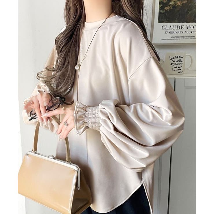 シーズンを彩るニュアンスカラー。キャンディスリーブカットジョーゼットブラウス | Classical Elf  | 詳細画像27 