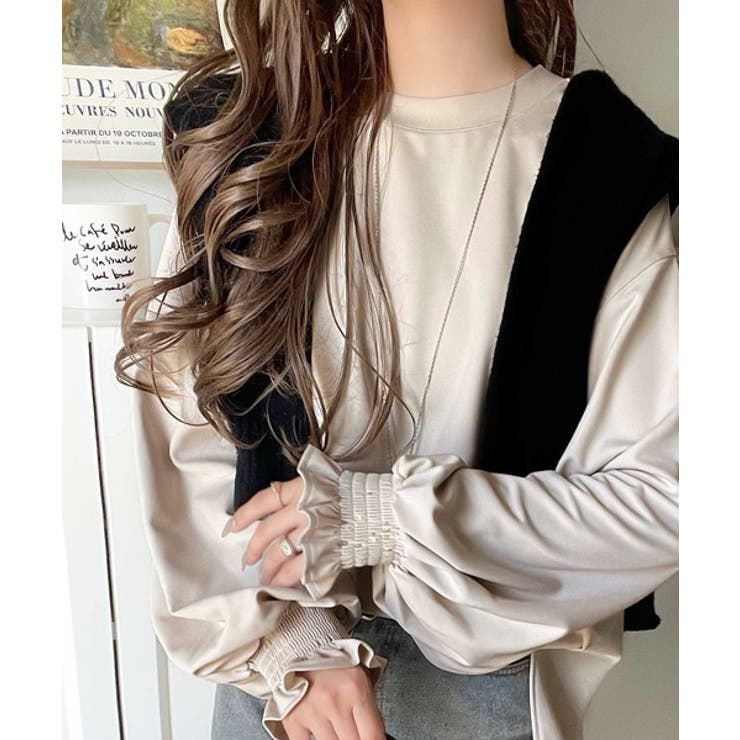 シーズンを彩るニュアンスカラー。キャンディスリーブカットジョーゼットブラウス | Classical Elf  | 詳細画像33 