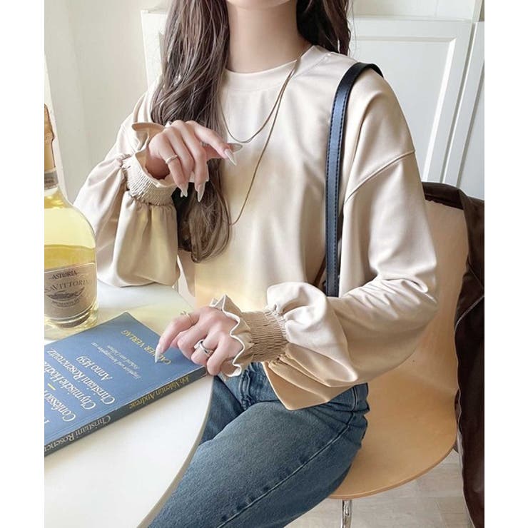 シーズンを彩るニュアンスカラー。キャンディスリーブカットジョーゼットブラウス | Classical Elf  | 詳細画像34 