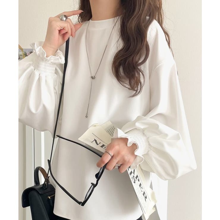 シーズンを彩るニュアンスカラー。キャンディスリーブカットジョーゼットブラウス | Classical Elf  | 詳細画像4 