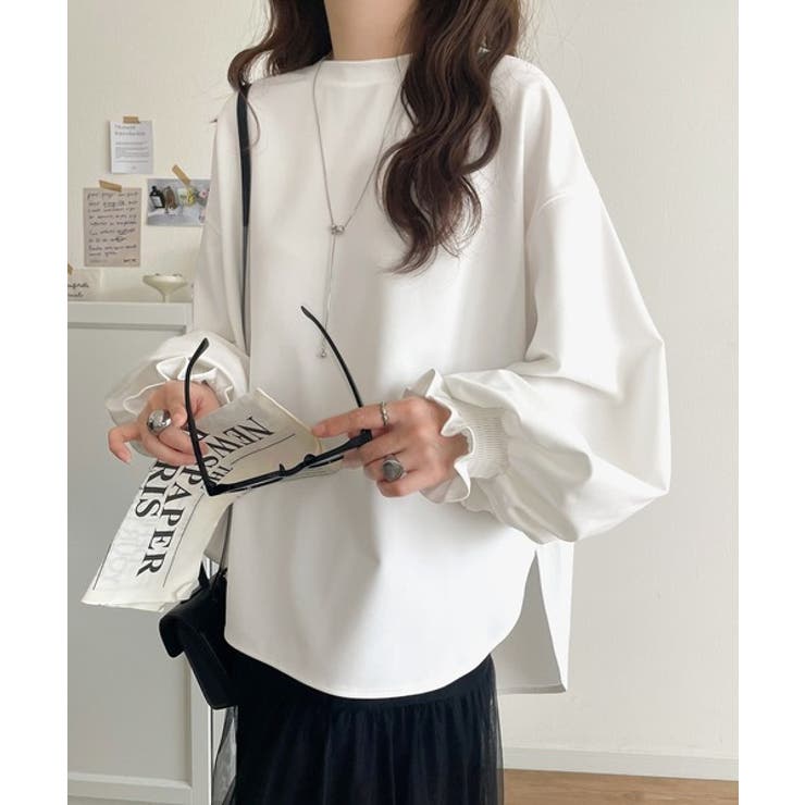 シーズンを彩るニュアンスカラー。キャンディスリーブカットジョーゼットブラウス | Classical Elf  | 詳細画像5 