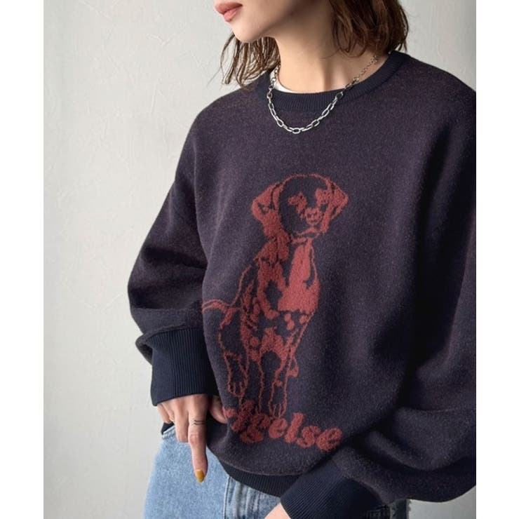 着心地抜群！大人かわいいスタイルに♪ダブルジャガード配色ダルメシアン柄ニット | Classical Elf  | 詳細画像35 