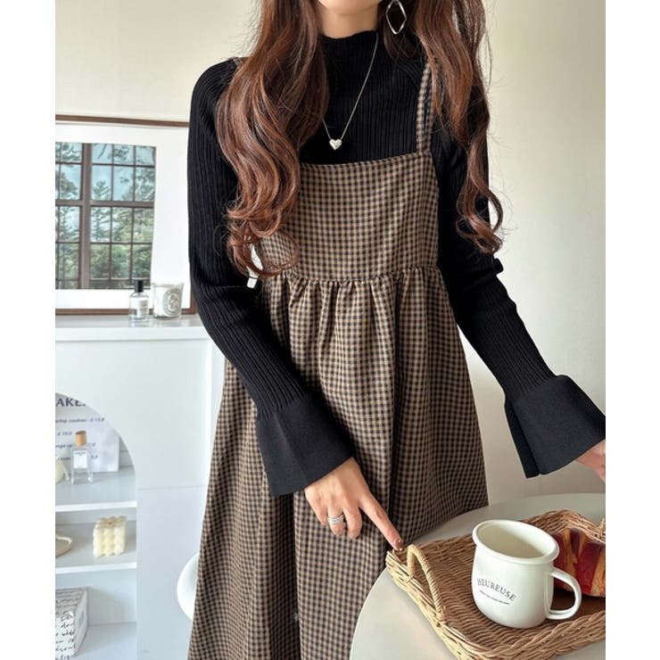 袖にキュン♪大人女子の旬顔トップス。ランダムリブ袖フレアモックネックプルオーバー… | Classical Elf  | 詳細画像11 