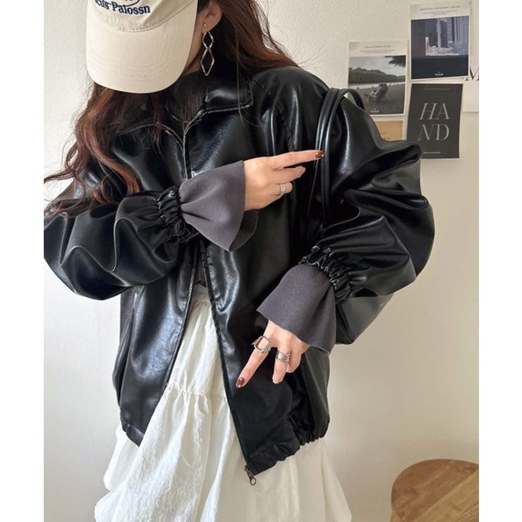 袖にキュン♪大人女子の旬顔トップス。ランダムリブ袖フレアモックネックプルオーバー… | Classical Elf  | 詳細画像21 