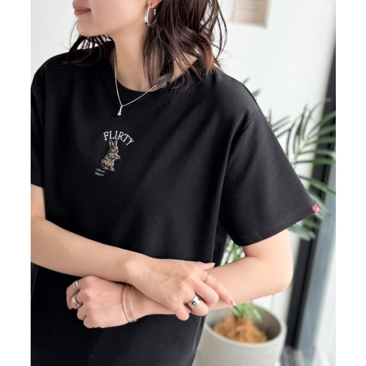 可愛いだけとは言わせない！刺繍コンパクトフライスTシャツアニマルシリーズ（半袖） | Classical Elf  | 詳細画像43 