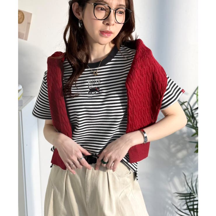 可愛いだけとは言わせない！刺繍コンパクトフライスTシャツアニマルシリーズ（半袖） | Classical Elf  | 詳細画像51 