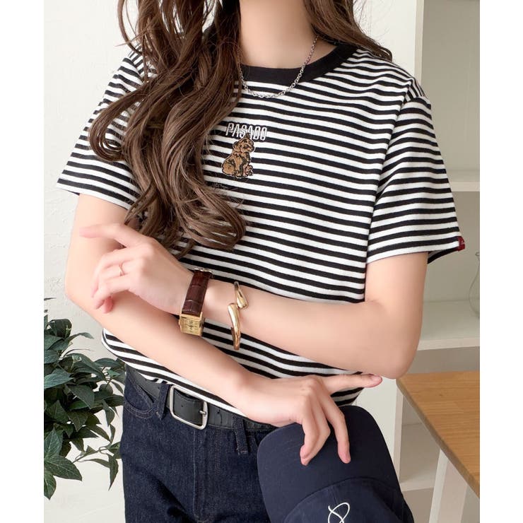 可愛いだけとは言わせない！刺繍コンパクトフライスTシャツアニマルシリーズ（半袖） | Classical Elf  | 詳細画像55 