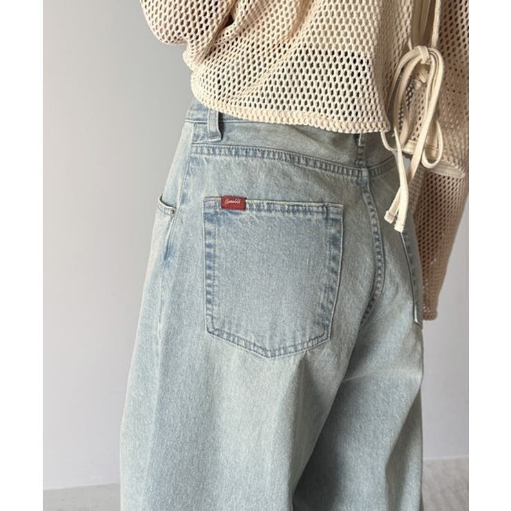 トレンド感抜群。コットン100%アシメウエストカーブデニムパンツ | Classical Elf  | 詳細画像41