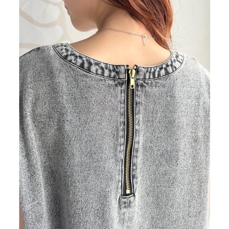 リラクシーな大人カジュアル。綿100％カフタン調サイドスリット前後2wayデニム… | Classical Elf  | 詳細画像32 