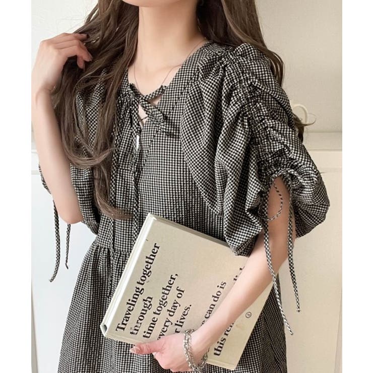 BURBERRY BLUE LABEL☆チェック柄フリルチュニックワンピ BURBERRY