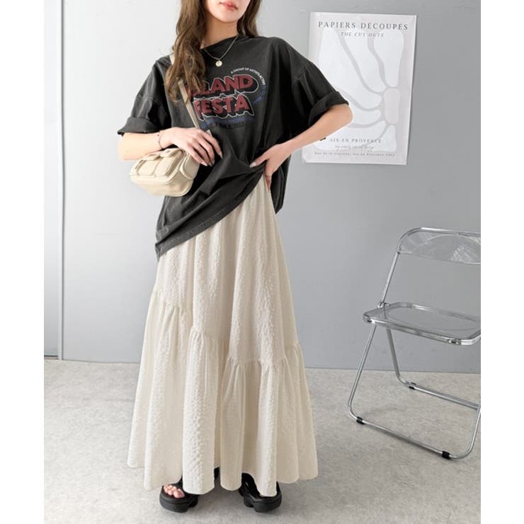 レトロなムードが大人可愛い。シアーサッカーアシンメトリーティアードスカート(ロン… | Classical Elf  | 詳細画像17