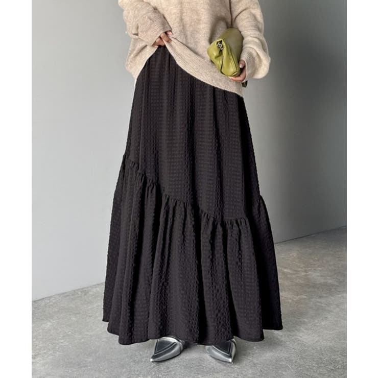 レトロなムードが大人可愛い。シアーサッカーアシンメトリーティアードスカート(ロン… | Classical Elf  | 詳細画像18