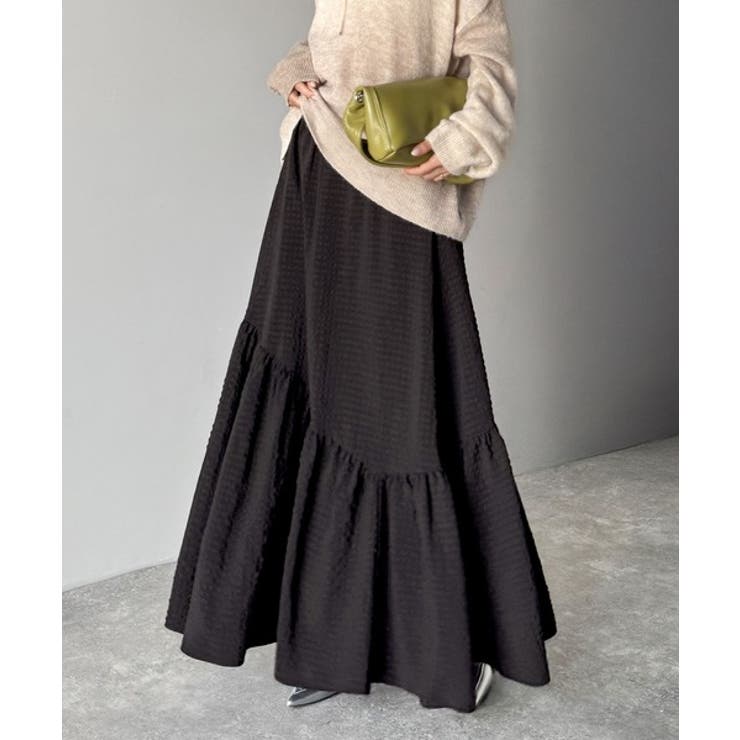 レトロなムードが大人可愛い。シアーサッカーアシンメトリーティアードスカート(ロン… | Classical Elf  | 詳細画像19