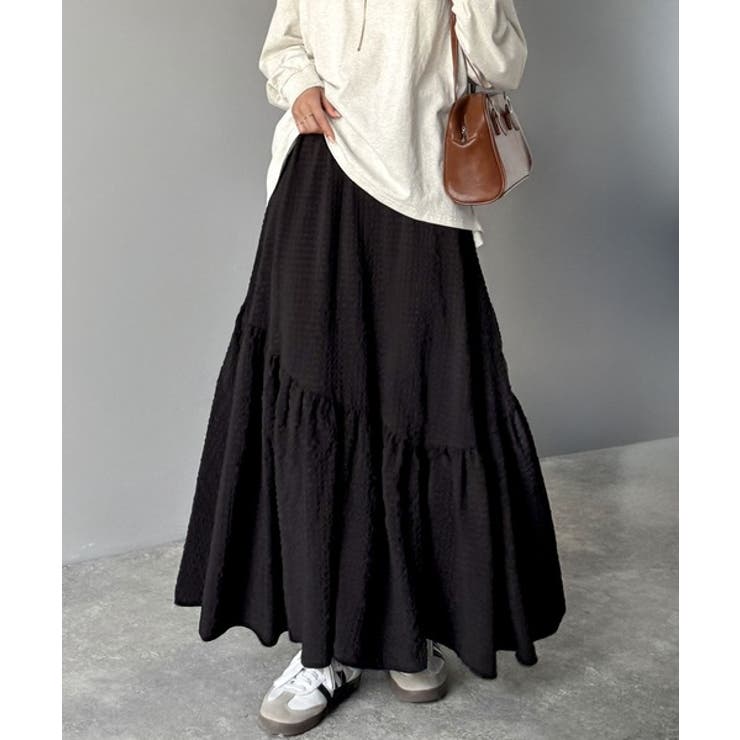 レトロなムードが大人可愛い。シアーサッカーアシンメトリーティアードスカート(ロン… | Classical Elf  | 詳細画像23