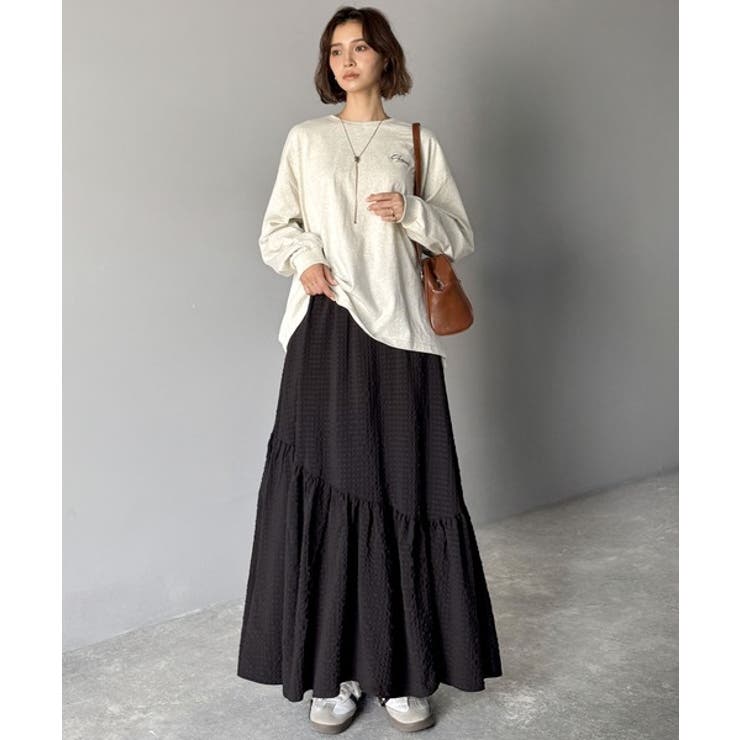 レトロなムードが大人可愛い。シアーサッカーアシンメトリーティアードスカート(ロン… | Classical Elf  | 詳細画像24