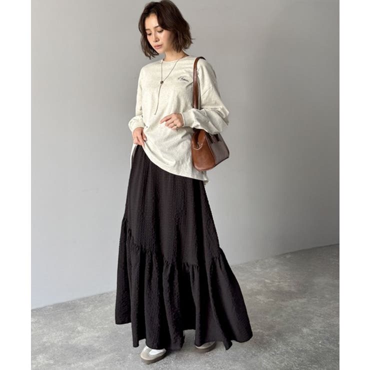 レトロなムードが大人可愛い。シアーサッカーアシンメトリーティアードスカート(ロン… | Classical Elf  | 詳細画像25