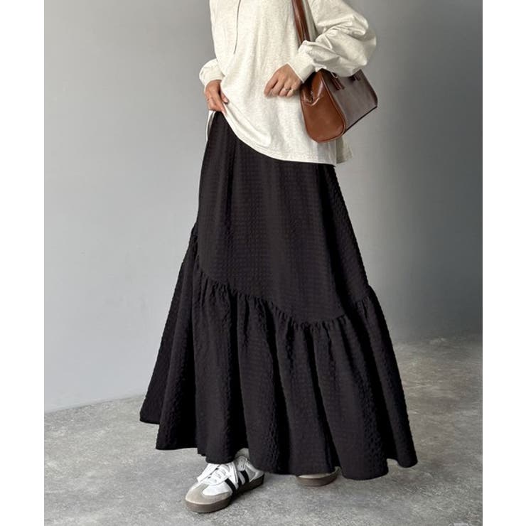 レトロなムードが大人可愛い。シアーサッカーアシンメトリーティアードスカート(ロン… | Classical Elf  | 詳細画像26