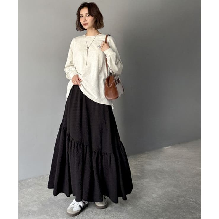 レトロなムードが大人可愛い。シアーサッカーアシンメトリーティアードスカート(ロン… | Classical Elf  | 詳細画像27