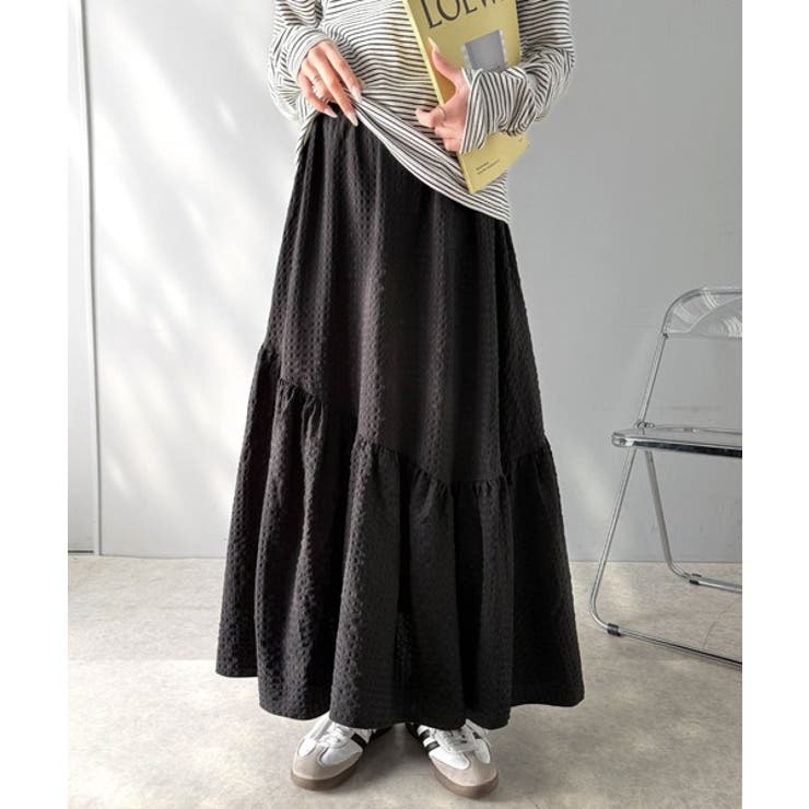 レトロなムードが大人可愛い。シアーサッカーアシンメトリーティアードスカート(ロン… | Classical Elf  | 詳細画像28