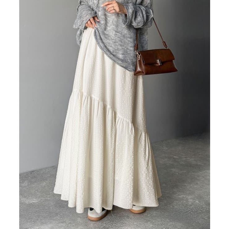 レトロなムードが大人可愛い。シアーサッカーアシンメトリーティアードスカート(ロン… | Classical Elf  | 詳細画像6