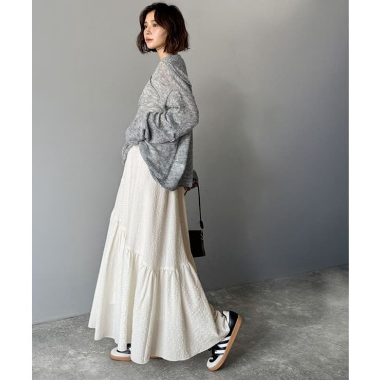 レトロなムードが大人可愛い。シアーサッカーアシンメトリーティアードスカート(ロン… | Classical Elf  | 詳細画像31