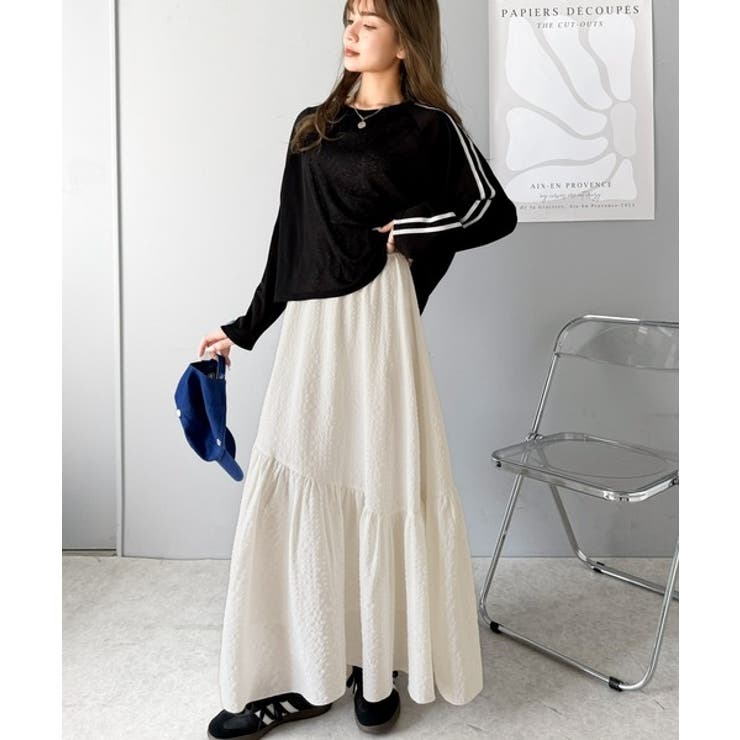 レトロなムードが大人可愛い。シアーサッカーアシンメトリーティアードスカート(ロン… | Classical Elf  | 詳細画像34