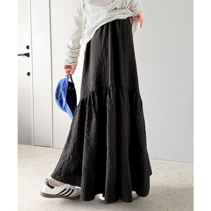 レトロなムードが大人可愛い。シアーサッカーアシンメトリーティアードスカート(ロン… | Classical Elf  | 詳細画像32