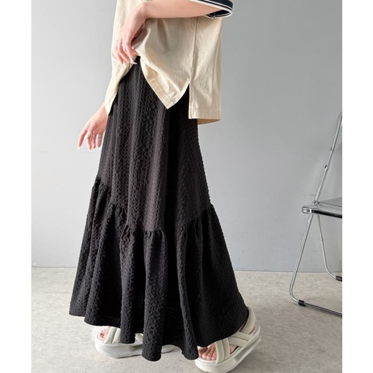 レトロなムードが大人可愛い。シアーサッカーアシンメトリーティアードスカート(ロン… | Classical Elf  | 詳細画像35