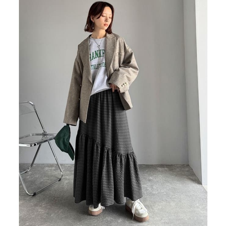 レトロなムードが大人可愛い。シアーサッカーアシンメトリーティアードスカート(ロン… | Classical Elf  | 詳細画像41