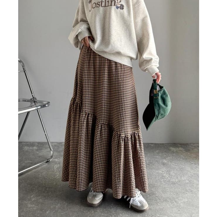 レトロなムードが大人可愛い。シアーサッカーアシンメトリーティアードスカート(ロン… | Classical Elf  | 詳細画像54