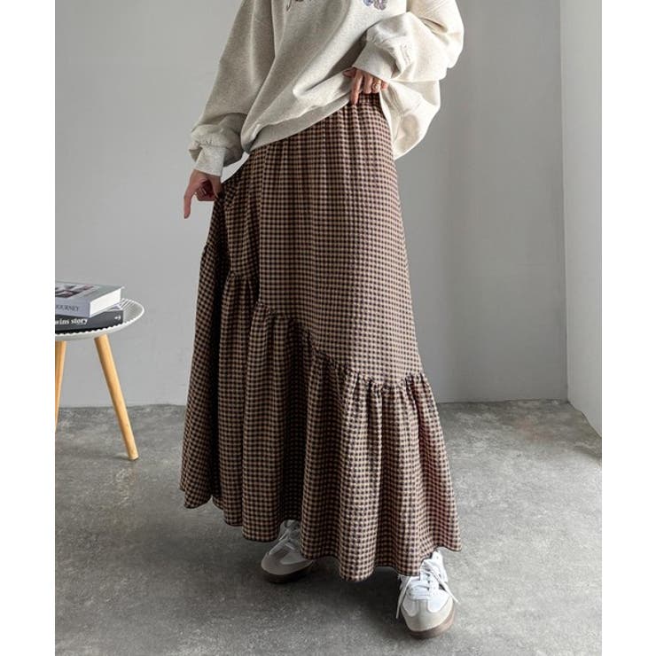 レトロなムードが大人可愛い。シアーサッカーアシンメトリーティアードスカート(ロン… | Classical Elf  | 詳細画像55