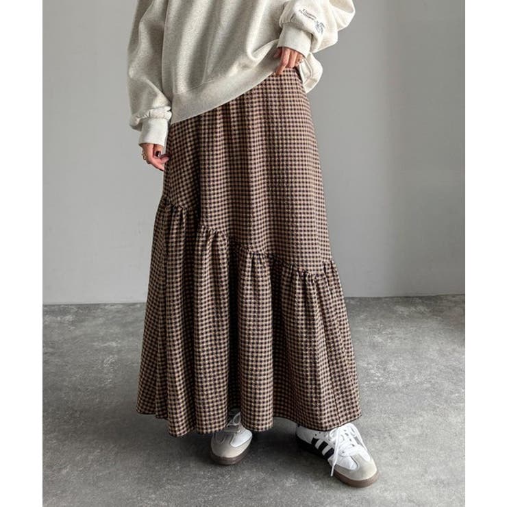 レトロなムードが大人可愛い。シアーサッカーアシンメトリーティアードスカート(ロン… | Classical Elf  | 詳細画像56