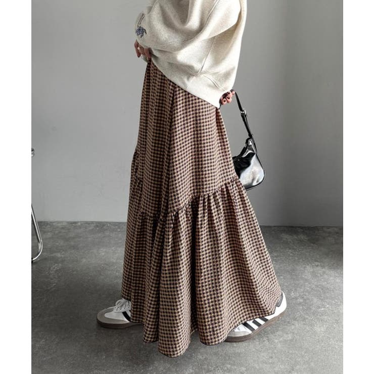 レトロなムードが大人可愛い。シアーサッカーアシンメトリーティアードスカート(ロン… | Classical Elf  | 詳細画像58