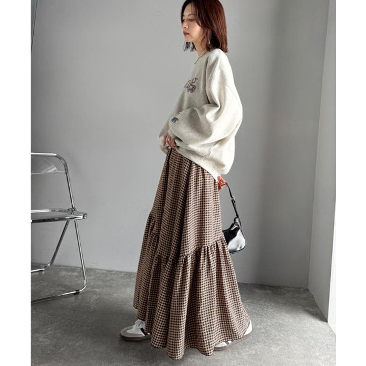 レトロなムードが大人可愛い。シアーサッカーアシンメトリーティアードスカート(ロン… | Classical Elf  | 詳細画像59