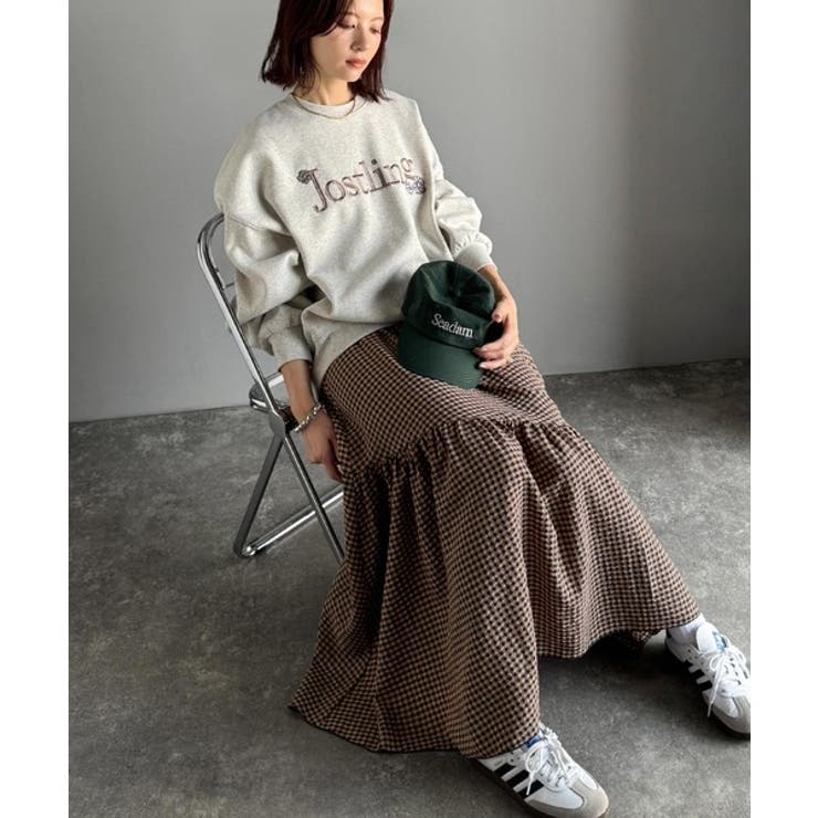 レトロなムードが大人可愛い。シアーサッカーアシンメトリーティアードスカート(ロン… | Classical Elf  | 詳細画像60