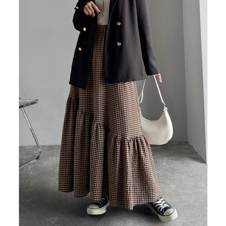 レトロなムードが大人可愛い。シアーサッカーアシンメトリーティアードスカート(ロン… | Classical Elf  | 詳細画像62