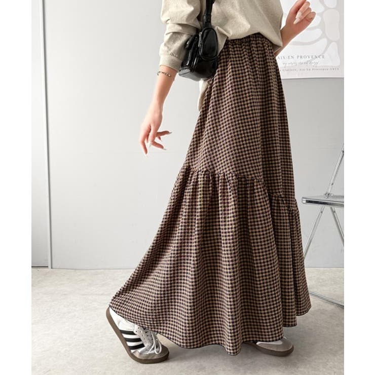 レトロなムードが大人可愛い。シアーサッカーアシンメトリーティアードスカート(ロン… | Classical Elf  | 詳細画像66