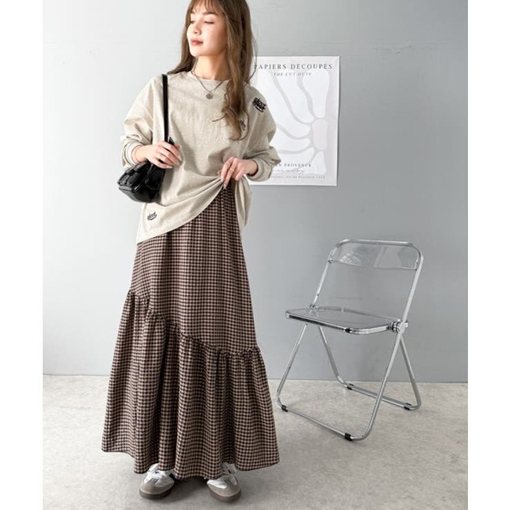 レトロなムードが大人可愛い。シアーサッカーアシンメトリーティアードスカート(ロン… | Classical Elf  | 詳細画像67